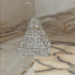Crystal Pyramid Paperweight